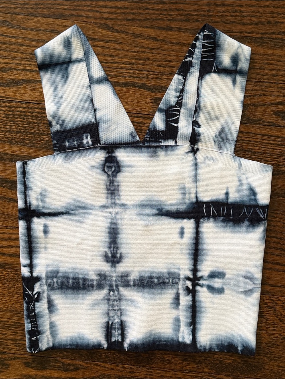 ALC Tie Dye Top - Navy/White - Size S